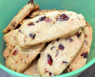 【烘焙。饼干】蔓越莓饼干 | Cranberry Cookies