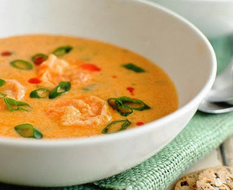 healthy food recipes. сирний суп з креветками