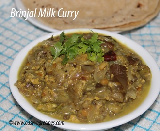 Brinjal Milk Curry Recipe -- How to make Brinjal Milk Curry