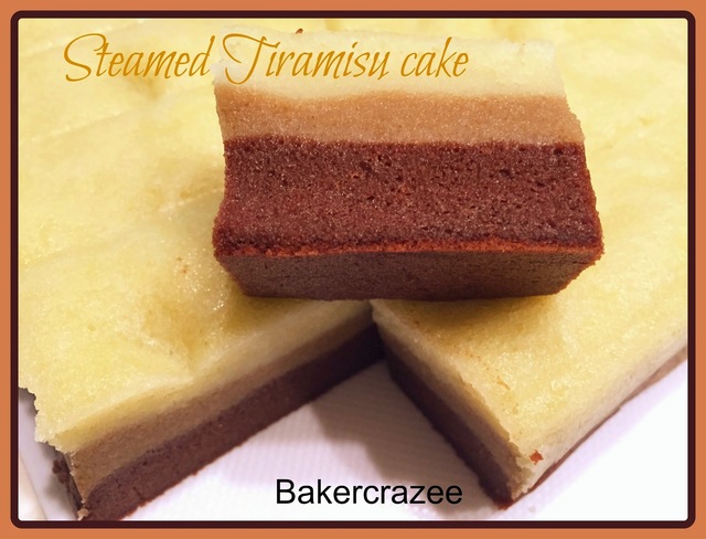 Steamed Tiramisu cake (蒸提拉米苏蛋糕)