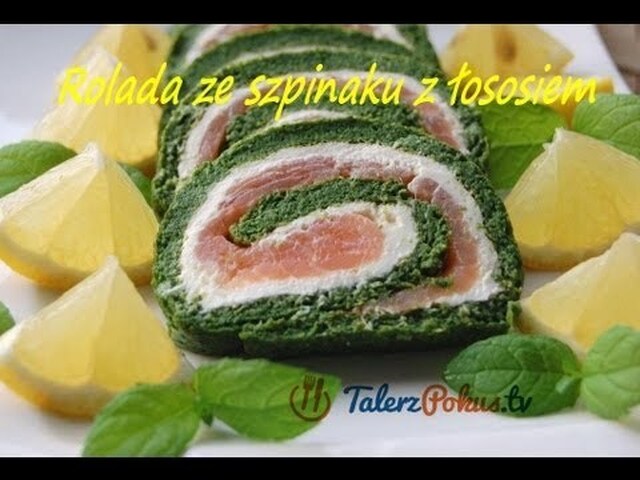 Rolada ze szpinaku z łososiem - TalerzPokus.tv