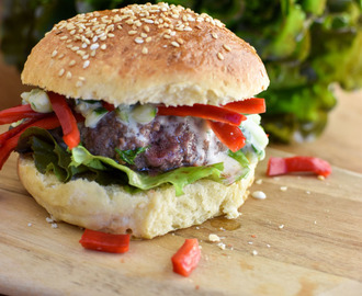 Griekse hamburger