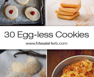 30+ Eggless Cookies Recipes – Easy Cookies without eggs