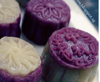 Healthy Purple Sweet Potato Snow-skin Mooncake 健康紫薯冰皮月饼 （中英食谱教程）