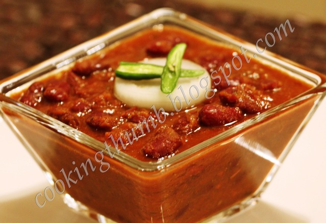 Punjabi Rajma Masala (Red Kidney Beans Curry)