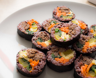 Purple Rice Kimbap and Mother’s Day