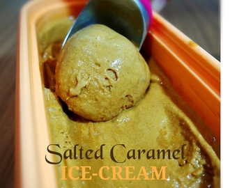 Salted Caramel Ice-Cream 海盐焦糖冰淇淋（中英食谱教程）