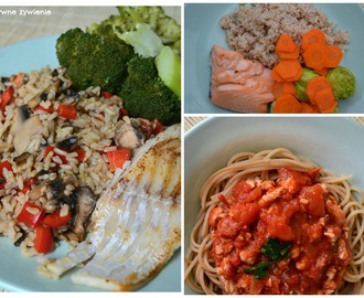 3 najprostsze i najszybsze obiady do 450 kcal - ryba, indyk, kasza, makaron - cz.I