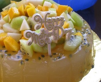 Passion Fruit Jelly Cake 百香果菜燕蛋糕
