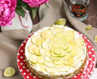 Caipirina Torte oder No-Bake Limetten Schmandtörtchen