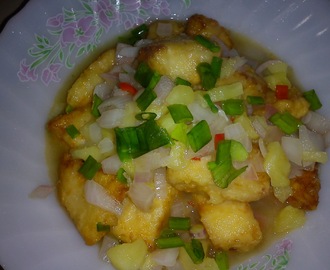 FRIED FISH FILLET WITH PINEAPPLES