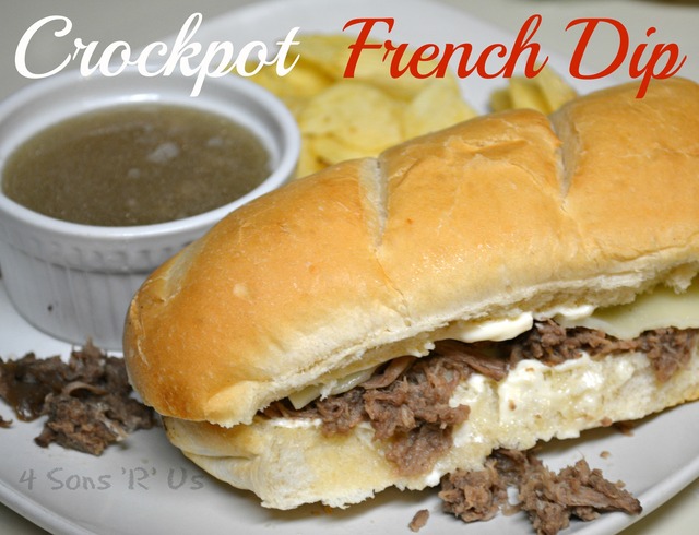 Crockpot French Dip Sandwiches