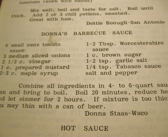 Donna's Barbecue Sauce