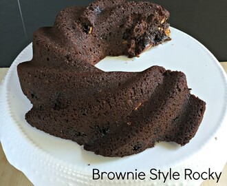 Brownie Style Rocky Road Bundt Cake #BundtBakers