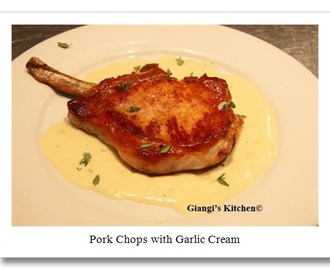 Pork Chops with Garlic Cream