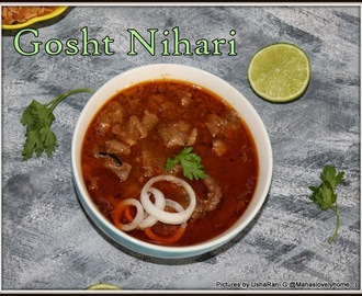 Mutton Nihari | Gosht Nihari | How to Make Mutton Nihari | Lamb Nihari with Step by Step Images | Gosht Curries | Easy Mutton Recipes