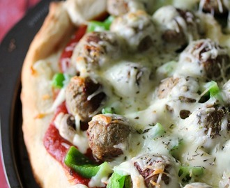 Italian Meatball Pizza