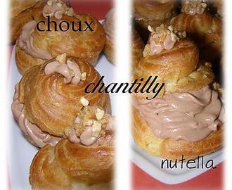 choux chantilly nutella