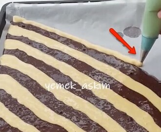 La ricetta deliziosa della torta zebrata con crema e cioccolato