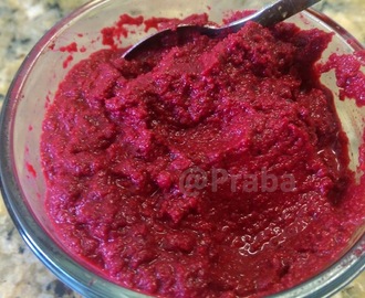Beetroot chutney/ Side dish for Idly Dosa