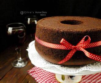 Chocolate Chiffon Cake (resep paling oke Chiffon kek cokelat !!)