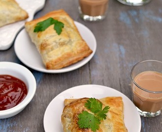 Curry Puffs/ Veg Puffs (made with Puff Pastry)