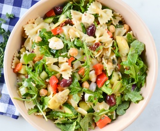 Mediterranean Pasta Salad #SundaySupper