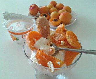 Skinny Amaretti & Apricot Fool - perfect indulgent dessert - Not Rabbit Food