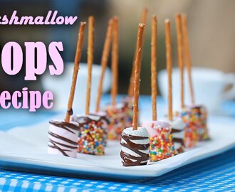 How to Make Marshmallow Pops Recipe dipped in chocolate