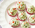 Radishes with Herbed Cheese