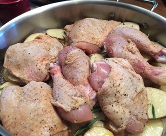 Chicken and Potatoes in one Pan