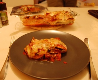 Lasagne van aubergine (vegetarisch)