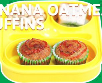 Banana Oatmeal and Dried Fruit Muffins Recipe