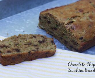 Chocolate Chip Zucchini Bread Recipe with Coconut Oil