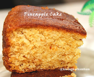 Eggless Pineapple Cake with Condensed Milk