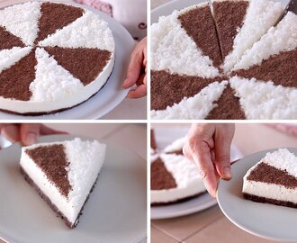 Torta Fredda Cocco e Cioccolato Ricetta Facile Senza Cottura – No Bake Chocolate Coconut Cake Recipe