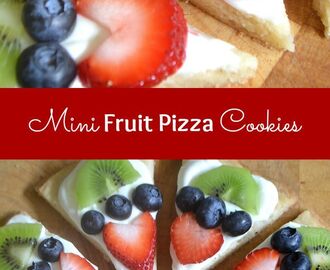Mini Fruit Pizza Cookies
