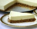 Lemon Cheesecake with Mandarin Coulis