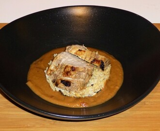 Balinese Marinated Roasted Pork Fillet with a Peanut Butter Gravy and Wild Rice Recipe