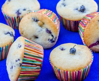Eggless Blueberry Yogurt Muffins