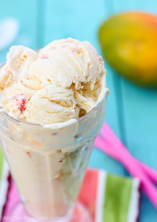 Strawberry Mango Ice Cream