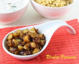Potato Fry | Urulai Varuval | Side  dish for rice