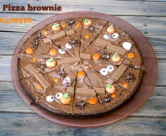 Pizza brownie Halloween.