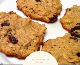 Recette de Dessert: Biscuits à l’Avoine et aux Raisins