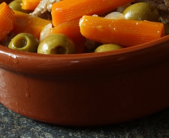 Sauté de veau aux carottes & olives au paprika