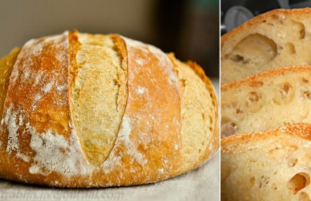 Domáci chrumkavý chlebík bez miesenia: Hotový raz-dva, vonia po celom dome a chutí úžasne