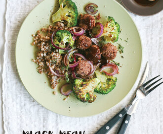 Black Beans Vegetarian Meatballs Recipe (healthy, gluten free, vegan)