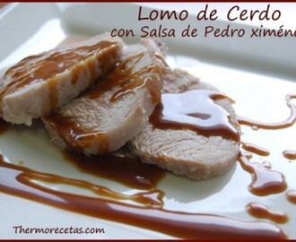 Lomo de cerdo a la sal con salsa de Pedro Ximénez