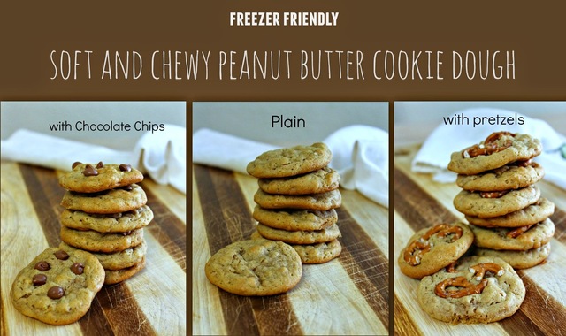 Freezer Friendly Soft and Chewy Peanut Butter Cookie Dough