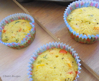 Savory  Muffins  | Eggless savory vegetable Muffins